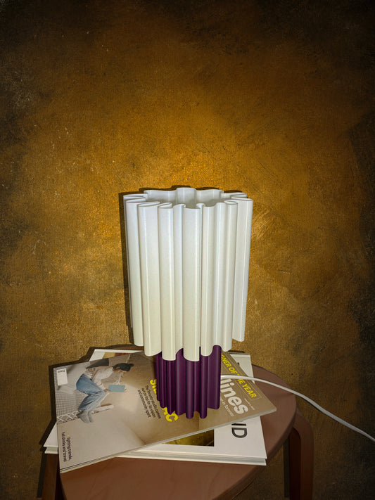 Sahara Lamp - White (Purple Base)