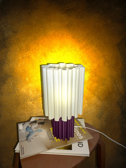 Sahara Lamp - White (Purple Base)